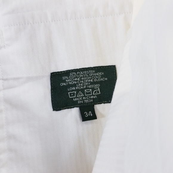 Orvis Khaki biege pleated pants - Cuffed - w34 - Picture 4 of 8